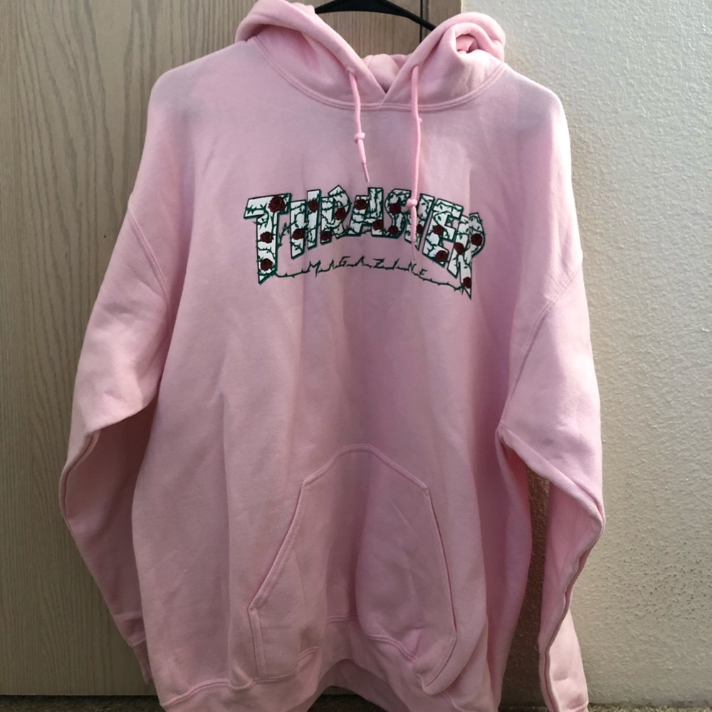 Thrasher Roses Pink Hoodie (Only worn once)